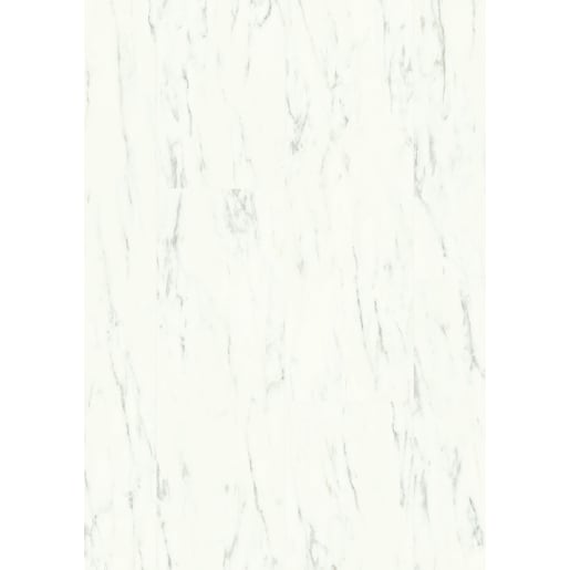 Quick-Step Livyn Ambient Click Vinyl Floor Tile Marble Carrara White 1300 x 320 x 4.5mm 2.08m²