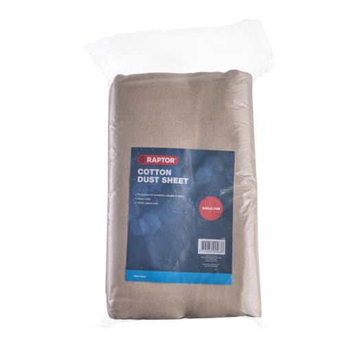 Raptor Cotton Dust Sheet 3.65 x 2.74m Pack of 2