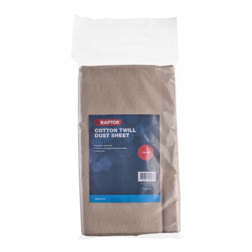 Raptor Cotton Twill Dust Sheet 7.6 x 1m