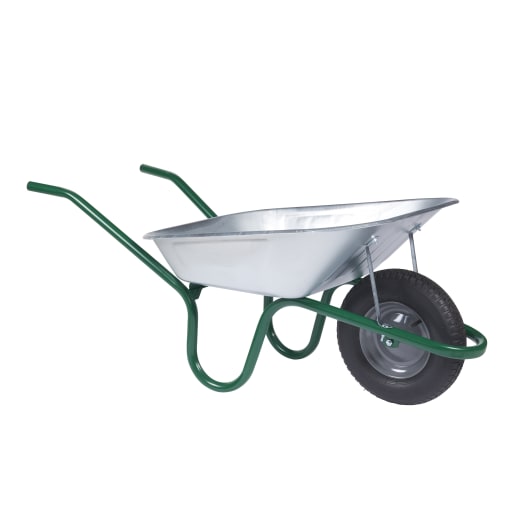 Raptor Galvanised Pneumatic Wheelbarrow 90L