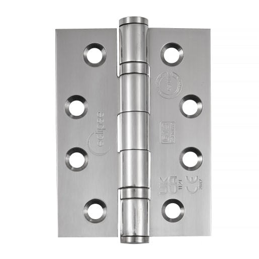 Raptor Grade 13 Stainless Steel Ball Bearing Hinge 102x76mm Polished Stainless Steel Pack of 3