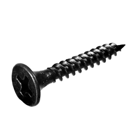 Raptor Drywall Screws Black Phosphate Fine Thread 3.5 x 25mm - Box of 1000