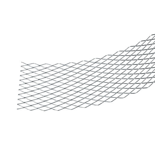 RAW Galvanised Steel Expanded Metal Coil Mesh 305mm x 20m
