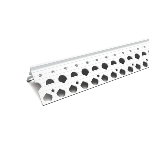 RAW White PVCu Angle Bead 15 x 2500mm