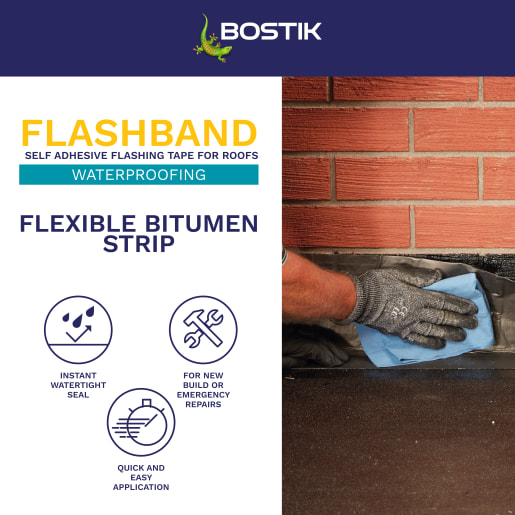 Bostik Flashband Flashing Tape 10M x 100mm Grey