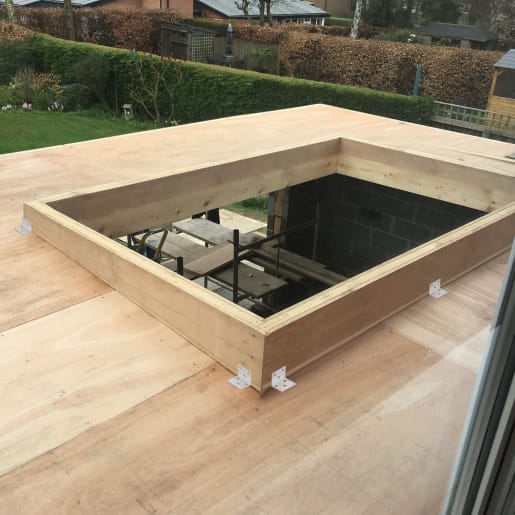 Sterling 300 x 300mm Insulated Upstand for Flat Roof Skylight