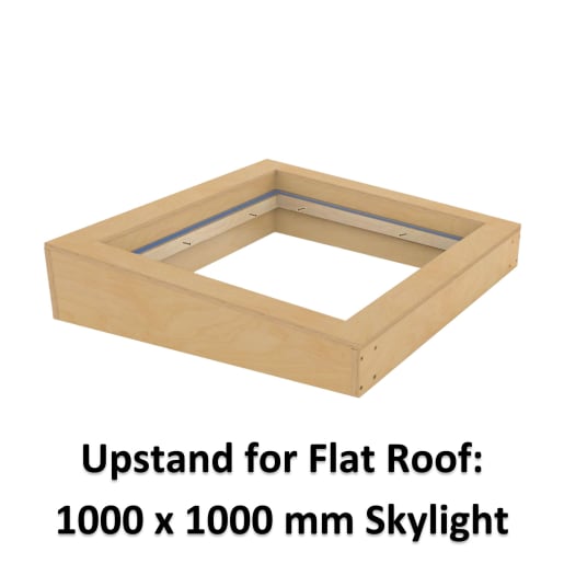 Sterling 1000 x 1000mm Insulated Upstand for Flat Roof Skylight