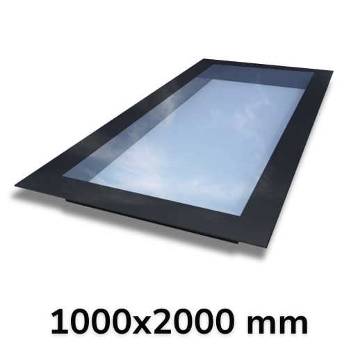 Sterling 1000 x 2000mm Frameless Triple Glazed Skylight for Flat / Pitched Roof