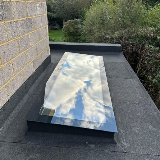 Sterling 1000 x 2000mm Frameless Triple Glazed Skylight for Flat / Pitched Roof