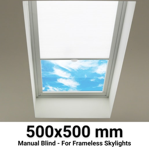 Sterling 500x500mm Manual Blinds for Flat / Pitched Roof Skylights