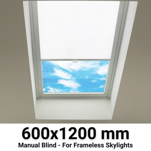 Sterling 600x1200mm Manual Blinds for Flat / Pitched Roof Skylights