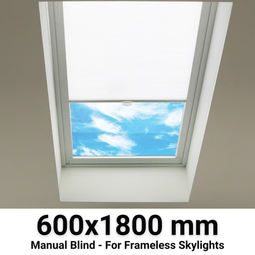 Sterling 600x1800mm Manual Blinds for Flat / Pitched Roof Skylights