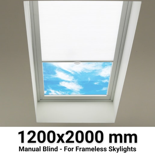 Sterling 1200x2000mm Manual Blinds for Flat / Pitched Roof Skylights