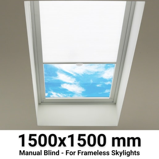 Sterling 1500x1500mm Manual Blinds for Flat / Pitched Roof Skylights