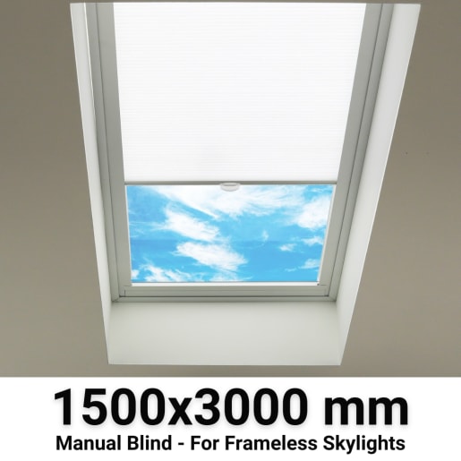 Sterling 1500x3000mm Manual Blinds for Flat / Pitched Roof Skylights