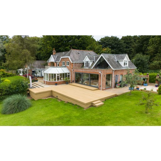REDUX Fawn Solid Decking Board 3.6m