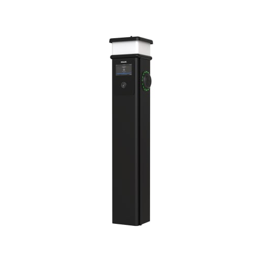 Rolec BasicCharge Smart EV Charging Pedestal with LCD Screen 1x up to 22kW 3PH Type 2 Socket
