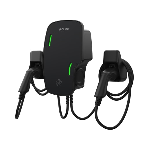 Rolec Zura Smart EV Charger 2 x up to 7.4kW Type 2 5m Tethered