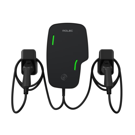 Rolec Zura Smart EV Charger 2 x up to 7.4kW Type 2 5m Tethered