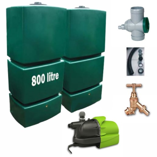 Rainwater Harvesting Garden System 1600L