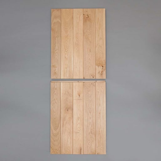 Heritage 4 Ledged Stable Oak Rustic Custom Sized Door