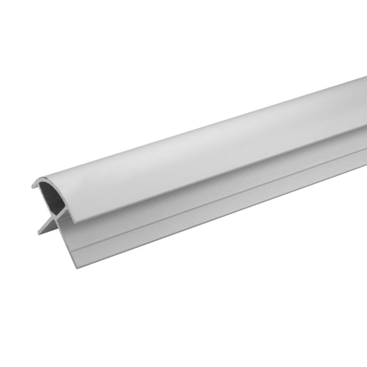 Showerall Aluminium Extrusion External Join 2450 x 30 x 11mm Silver