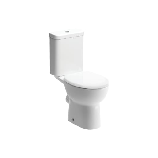 Solstice Close Coupled Open Back WC & Soft Close Seat