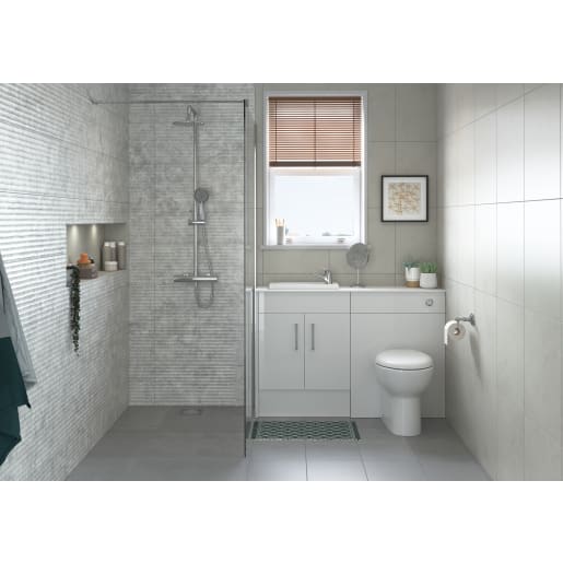 Solstice Close Coupled Open Back WC & Soft Close Seat