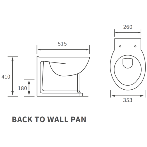 Solstice Back To Wall WC & Soft Close Seat