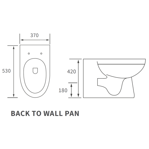 Amalie Rimless Back To Wall WC & Soft Close Seat