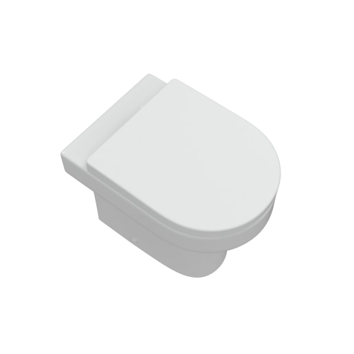 Amalie Rimless Back To Wall Comfort Height WC & Soft Close Seat