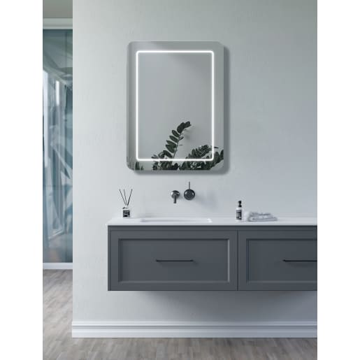 Elga 500 x 700mm Rectangle Front-Lit LED Mirror