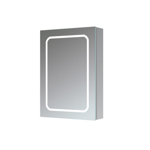 Fulla 500mm 1 Door Front-Lit LED Mirror Cabinet