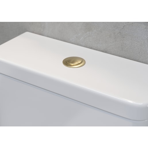 Dual Push Button Cover (Rod) Brushed Brass