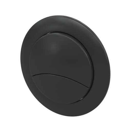 Dual Push Button Cover (Rod) Matt Black