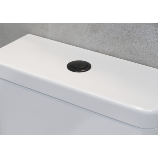 Dual Push Button Cover (Rod) Matt Black