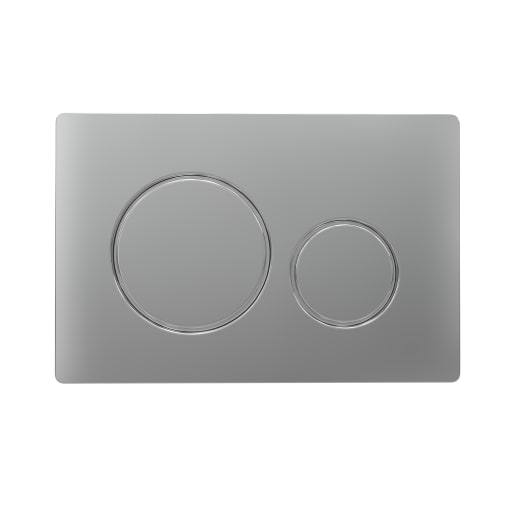 Round Push Button Flushplate Chrome