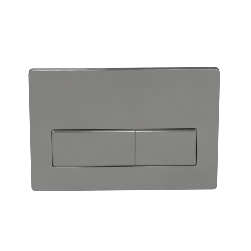 Rectangle Push Button Flushplate Chrome