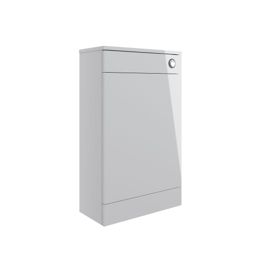 Radiance 510mm Floor Standing Furniture Pack Grey Gloss With Chrome Finishes