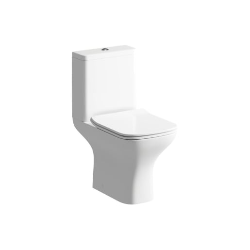 Radiance 510mm Floor Standing Unit & Close Coupled WC Pack White Gloss