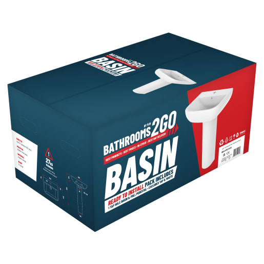 2Go 1TH Basin & Full Pedestal