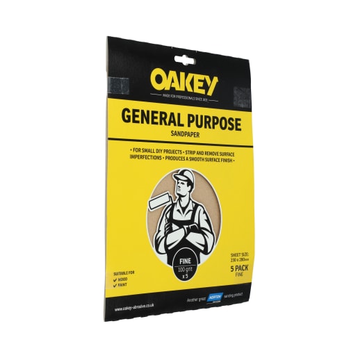 Oakey General Purpose Glasspaper Fine 230 x 280mm