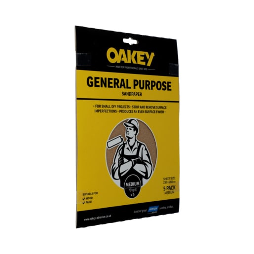 Oakey General Purpose Glasspaper Medium 230 x 280mm