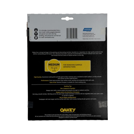 Oakey General Purpose Glasspaper Medium 230 x 280mm