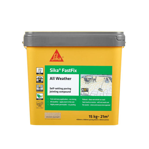 Sika FastFix All Weather Jointing Compound 15kg Dark Buff
