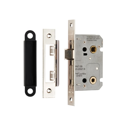 Carlisle Brass Easi-T Bathroom Lock 64mm Nickel Plated Blister Pack