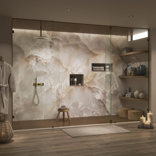 Showerwall SCA70 Acrylic Onyx Sand 2400 x 896mm