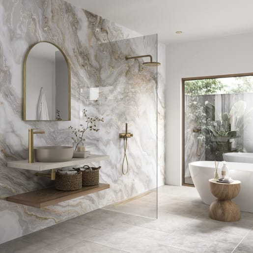 Showerwall SCA71 Acrylic Onyx Smoke 2400 x 896mm