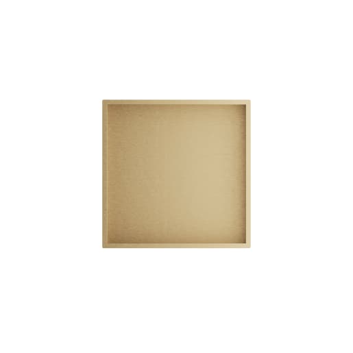 Showerwall Niche Brushed Brass 305 x 305 x 120mm