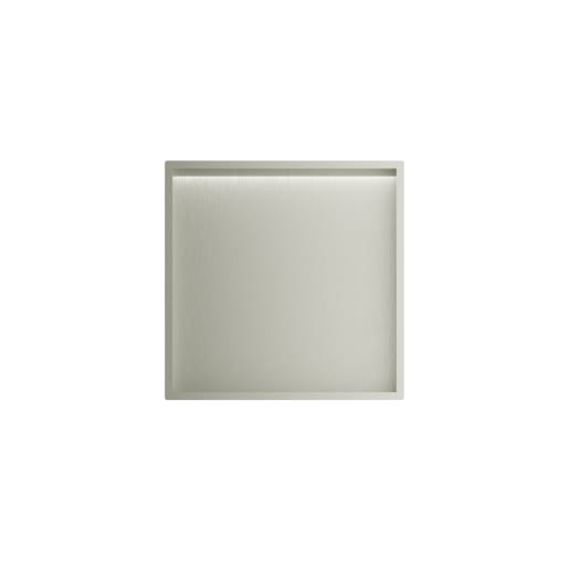 Showerwall Niche With Led Light Strip Brushed Stainless 305 x 305 x 120mm